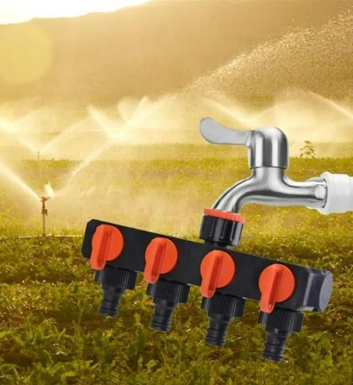 4 Way Water Tap Connector